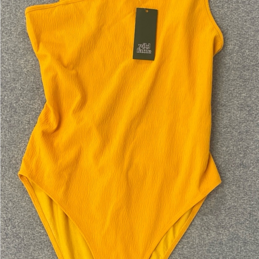 Wild Fable Yellow women bodysuit